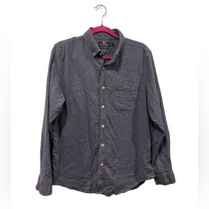 Vineyard Vines Men’s Slim Fit Tucker Shirt Blue Check Flannel Size Large EUC